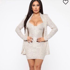 Fashion Nova Sparkle Two Piece Set